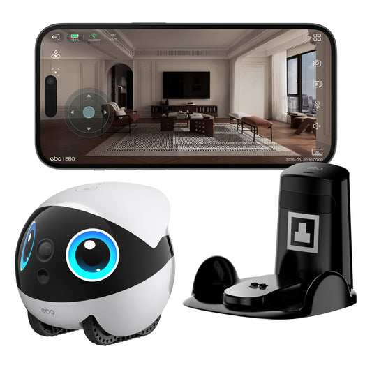 Ebo Air 2 Plus - Intelligenter Begleitroboter für Familie, Haustiere und Sicherheit